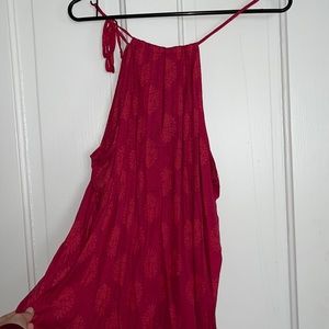 Lucky Brand printed maroon top